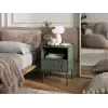 Naktsgaldiņš cama meble TRESSE 44×40×53 cm matēti zaļš, 1 atvilktne, komplektā 2