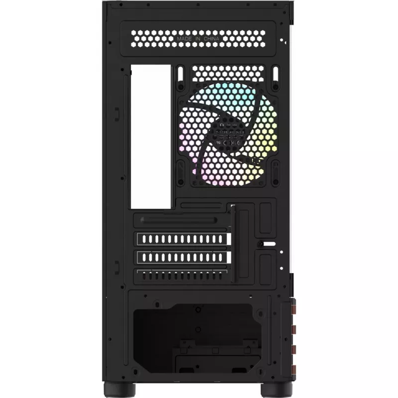 PC Micro Tower Thermaltake View 170 WS ARGB — Mikrokorpuss, melns, atbalsta PS2 barošanas bloku, 2x 120 mm sānu + 1x 120 mm aizmugurējie ventilatori, 2,5/3,5 collu HDD