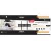 Sienas TV stiprinājums LIBOX LB-120 32–85 collu (81,3 cm–2,16 m), līdz 55 kg, VESA 200x200–600x400, slīpums, tērauds, melns