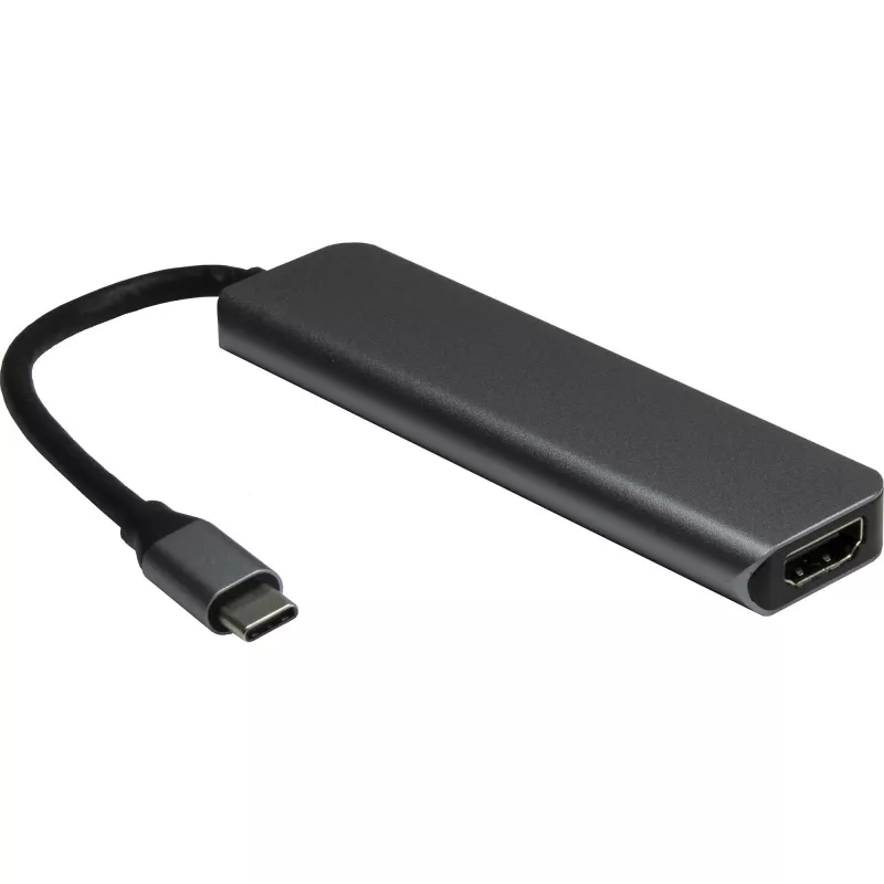 USB centrmezgls Inter-Tech H-469-1 Type-C 5000 Mbit/s HDMI
