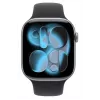 Apple Watch Series 11 GPS + Cellular 42mm Space Grey Aluminium Case ar Black Sport Siksniņu - M/L