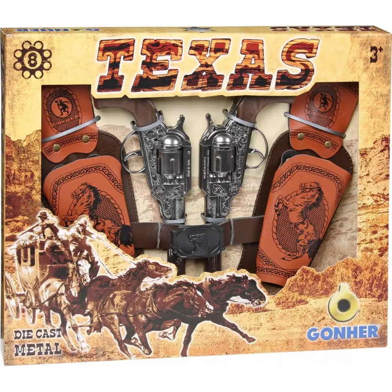 Gonher Coffret Texas Revolver 8 patronas (234/0)