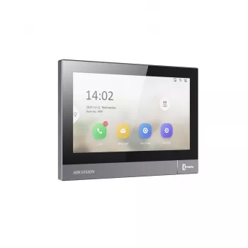 Video domofona iekštelpu bloks Hikvision DS-KH8381-WTE1 7 collas 1024x600, PoE, Wi‑Fi, MicroSD
