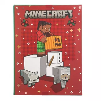 Adventes kalendārs Paladone Minecraft Rakstāmpiederumi 24 dienas — rakstāmpiederumu komplekts ar 24 pārsteiguma priekšmetiem