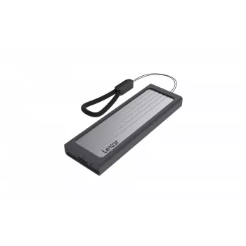SSD korpuss Lexar E6 Silver M.2, PCIe, USB 3.2 Gen 2 (10 Gbit/s), USB-C, alumīnijs, viens M.2 līdz 4 TB