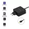 Power adapter QOLTEC 51766 65W AC-to-DC 20V 3.25A for IBM/Lenovo, Melns, 1.75m kabelis