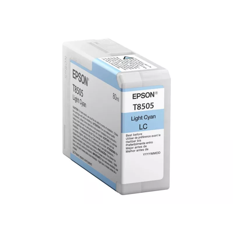 Epson Singlepack Light ciāna T850500, Gaiši ciāna, Pigmenta bāzes tinte, 80 ml, 1 gab.