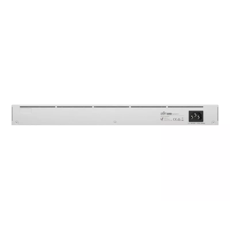 Pārvaldīts L2 tīkla slēdzis UBIQUITI USW-Aggregation — 8 SFP+ sloti, 10G atbalsts, bez ventilatora, 1U statīvā, sudraba