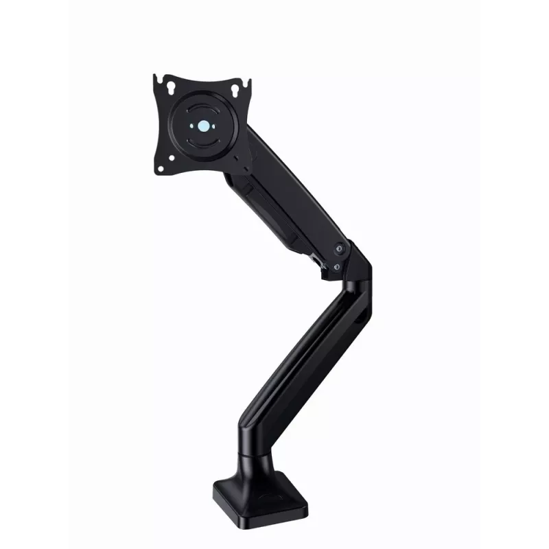 Monitora stiprinājums GEMBIRD MA-DA1-03 17–35 collu ekrāniem, 10 kg, VESA 75x75–100x100, skava/caurlaide, melns