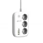 Strāvas sadalītājs Tellur TLL331521 viedais WiFi strāvas sadalītājs ar 3 rozetēm, PD 30W, QC 18W