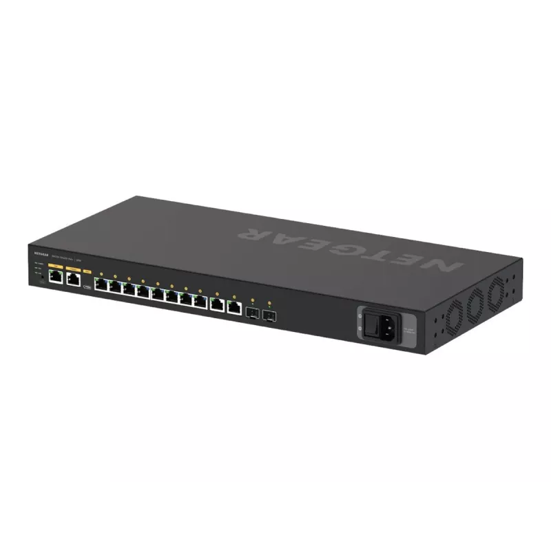 NETGEAR M4250-10G2XF-PoE+ pārvaldāms L2/L3 Gigabit Ethernet (10/100/1000) ar barošanu caur Ethernet (PoE) 1U, melns