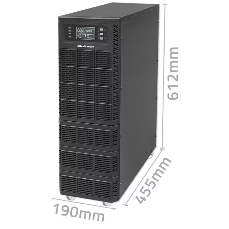 Nepārtrauktās barošanas avots QOLTEC 52283 6kVA 6000W PF 1.0