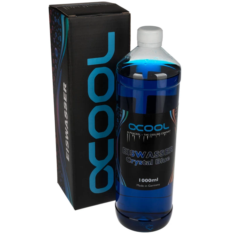 Alphacool Eiswasser Crystal Zils, 1000ml gatavais dzesēšanas šķidrums - zils