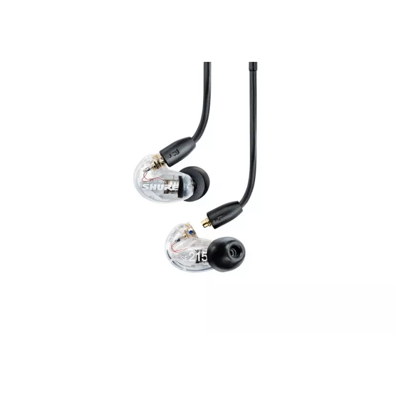Shure AONIC 215 - ievietojamās austiņas ar vienu devēju un 3,5 mm kabeli (caurspīdīgas)