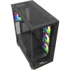 ELITE SHARK CA500, torņa korpuss melns, rūdīts stikls x 2