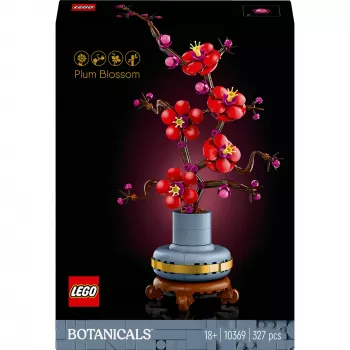 LEGO Icons Plūmju zieda dekoratīvais displeja komplekts 10369, Daudzkrāsains
