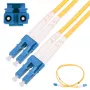 Extralink LC/UPC-LC/UPC vienmoda dupleksais ielāpu vads 1 m, G.652D, PVC, 3 mm