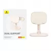 Planšetdatora tālruņa statīvs Baseus Seashell Series rozā — regulējams augstums, viegls