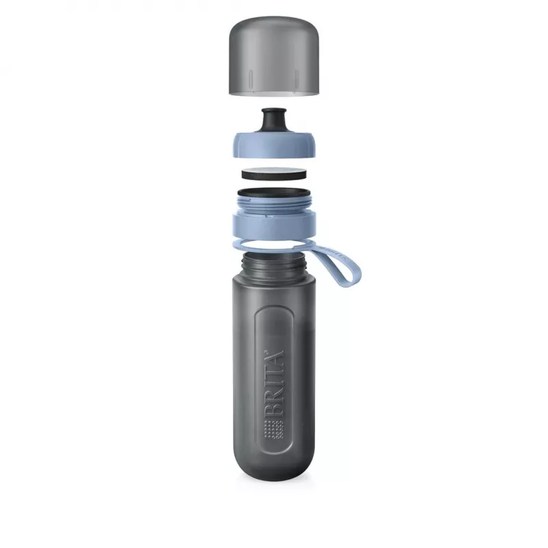 BRITA Active ūdens filtrēšanas pudele 600 ml pasteļzilā krāsā ar filtriem