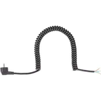 Bachmann spirāles kabelis H05VV-F BM00107023G1.5 mm² 0.5m melns AEH/CEE7/7 (BM0010702)