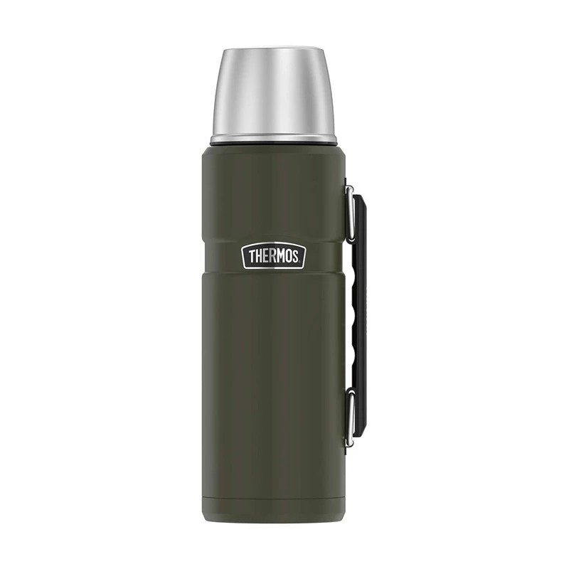 Termopudele THERMOS TH-170028 470 ml, vakuumizolēts nerūsējošais tērauds, armijas zaļa, 24 h karsts/auksts