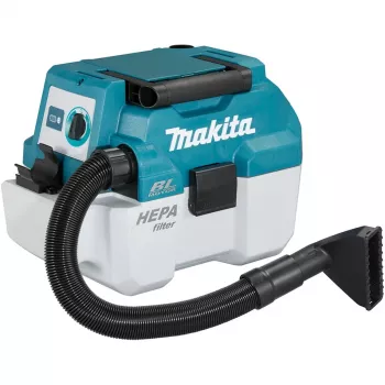 Makita DVC750LZX3 putekļu sūcējs 7,5 l tvertne mitrai un sausai tīrīšanai bez maisiņa (DVC750LZX3)