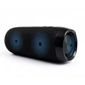 Pārnēsājams Bluetooth stereo skaļrunis SQUEAK SQ1008 — 14W RMS, Bluetooth 5.3, 1200 mAh, IPX4, FM, LED, AUX, USB