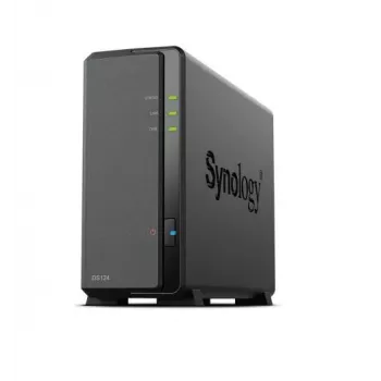 Synology DiskStation DS124 NAS/krātuves serveris galda Ethernet LAN melns RTD1619B