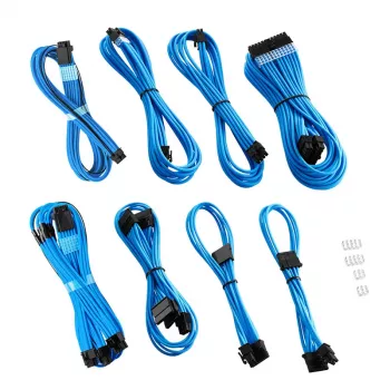 CableMod RT-Series PRO ModMesh 12VHPWR Dual kabelis Kit for ASUS/Seasonic, gaiši zils