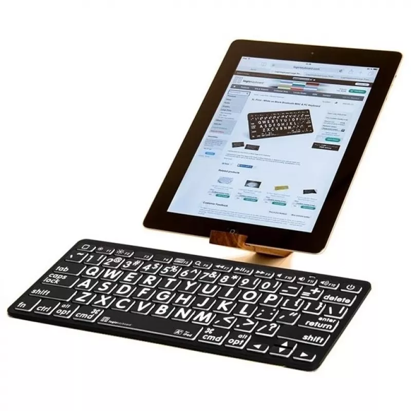 Logickeyboard Universāla Bluetooth tastatūra LKB-LPWB-BTPC-DE QWERTZ vācu, melna