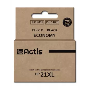Tintes kasetne ACTIS KH-21R saderīga ar HP 21XL C9351A — melna, pigmenta tinte 20 ml, augsta (XL) ietilpība, viena iepakojums