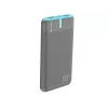 PowerBank EnerGo 10000mAh pelēkzils
