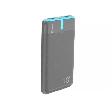 PowerBank EnerGo 10000mAh pelēkzils