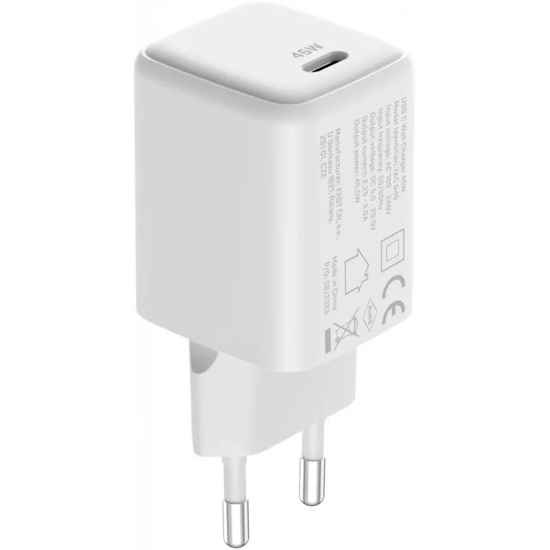 USB-C lādētājs YENKEE G45 VOLT 45W Power Delivery 3.0, 3A izeja