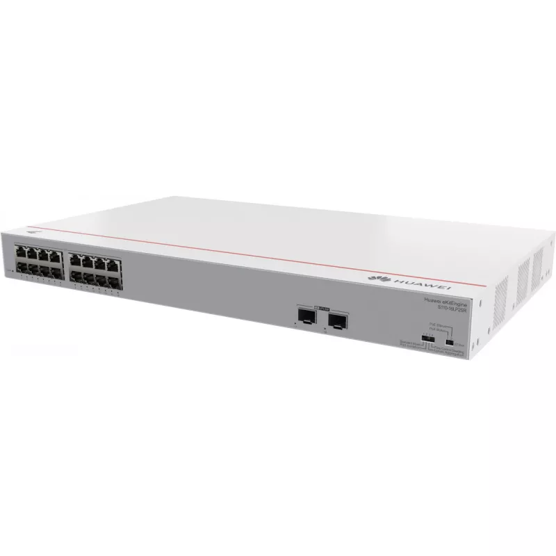 HUAWEI eKit S110 Series S110-16LP2SR nepārvaldāms L2 Gigabit Ethernet (10/100/1000) ar barošanu caur Ethernet (PoE) 1U pelēks