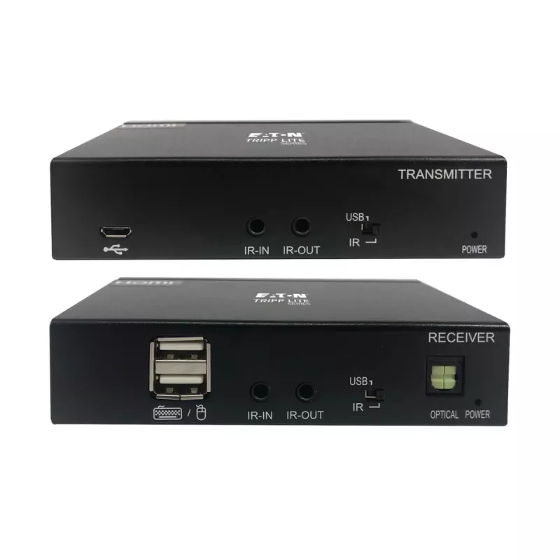 Eaton Tripp Lite Series USB-C uz HDMI pa Cat6 pagarinātāja komplekts ar KVM atbalstu, 4K 60Hz, 4:4:4, raidītājs/uztvērējs, USB, PoC, HDCP 2.2, līdz 230 pēdām, TAA - Video paplašinājums
