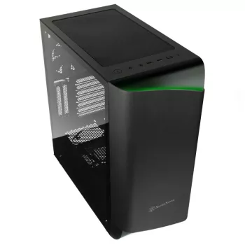 SilverStone Seta A1 Midi-Tower, rūdīts stikls - melns