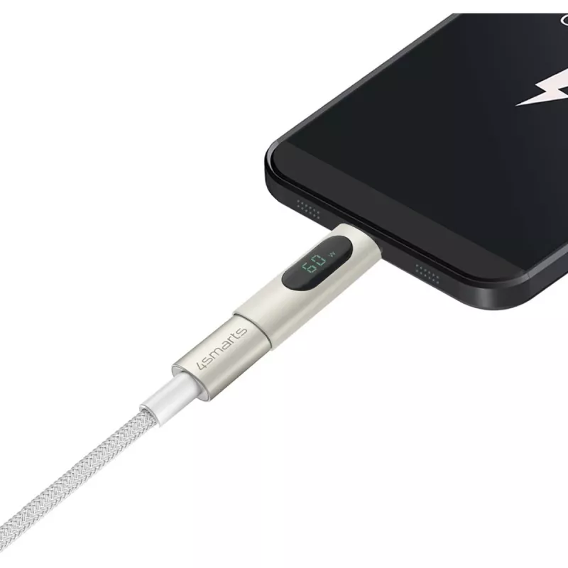 4smarts USB-C uz USB-C kabelis PremiumCord 100W 3m Balts - 3 m - USB C - USB C - USB 2.0 - 0,48 Gbit/s - Balts