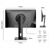 JAPANNEXT 4K UHD monitors 60,45 cm (23,8) 3840x2160 pikseļi, IPS panelis, 8 ms, 60 Hz, AMD FreeSync, HDMI, DisplayPort (JN-IPS2380UHDR-C65W-HSP)