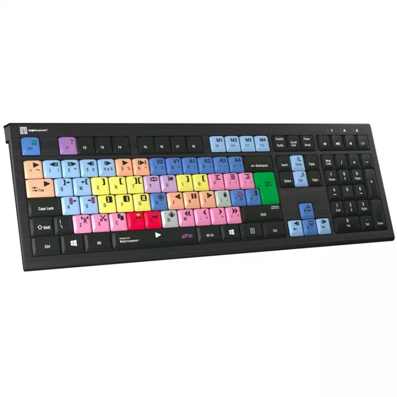 Logickeyboard Avid Media Composer ASTRA 2 aizmugurgaismota tastatūra datoram UK (LKB-MCOM4-A2PC-UK)