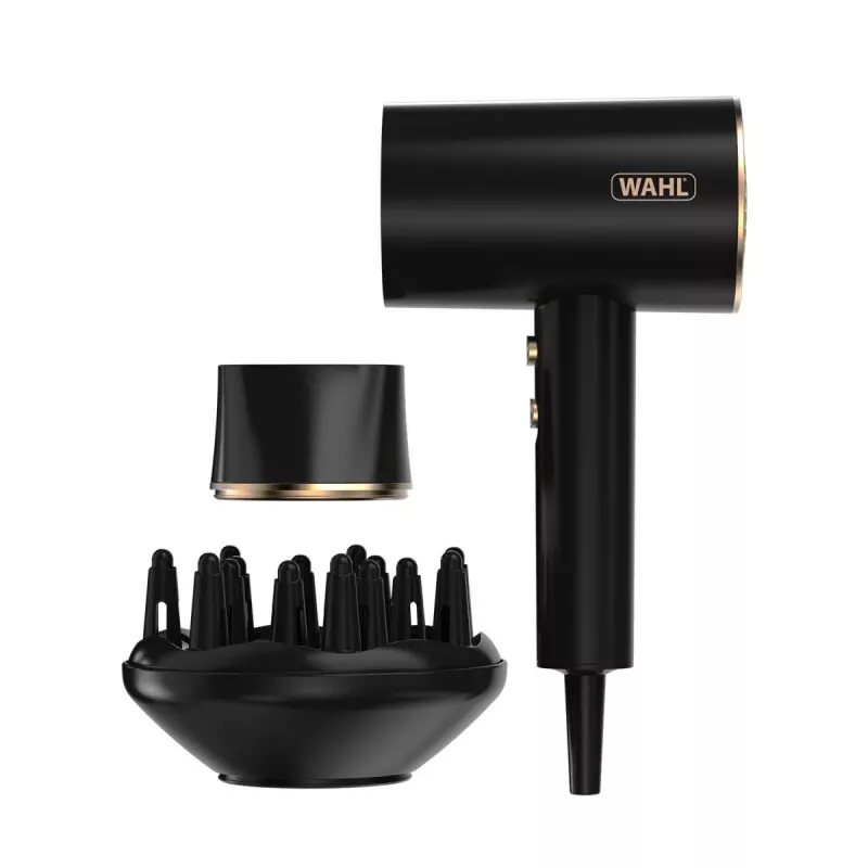 Wahl Ionic Flow matu žāvētājs 2100 W Melns, Zelts