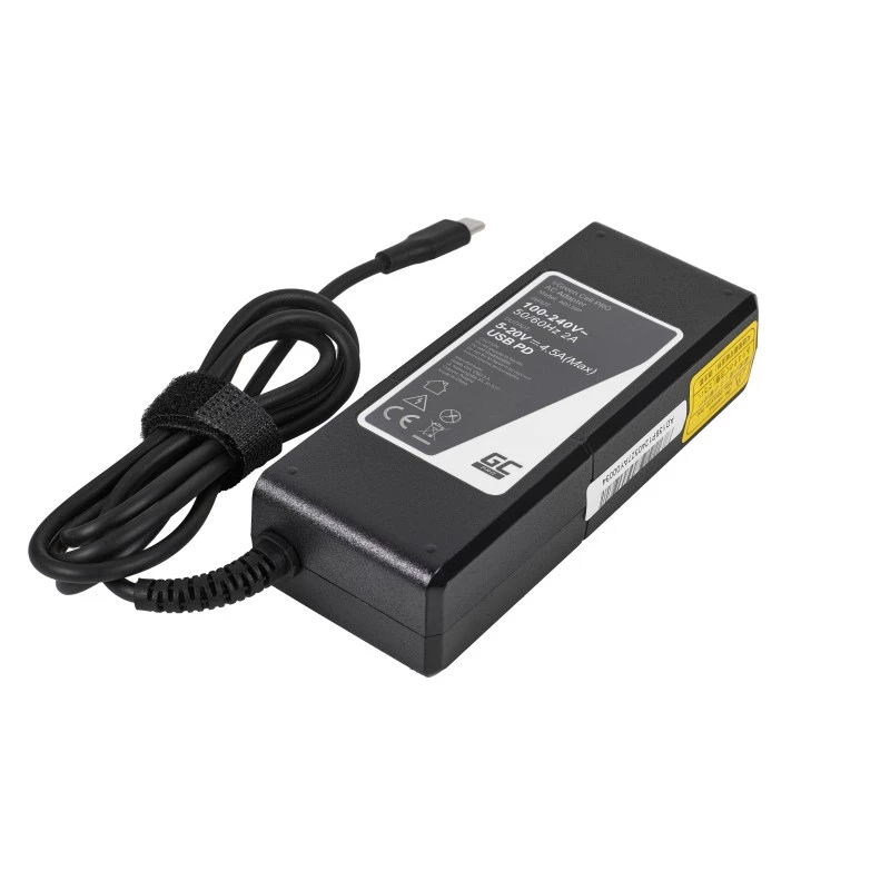 Green Cell AD139P barošanas adapteris/invertors Universal 90 W Melns