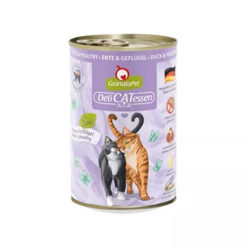 GRANATAPET DeliCATessen Pīle un mājputni - mitra kaķu barība - 400g