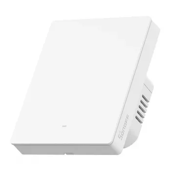 Pie sienas stiprināms Wi-Fi viedais slēdzis Sonoff M5-1C-80W 1-kanālu, rāmim, 80W