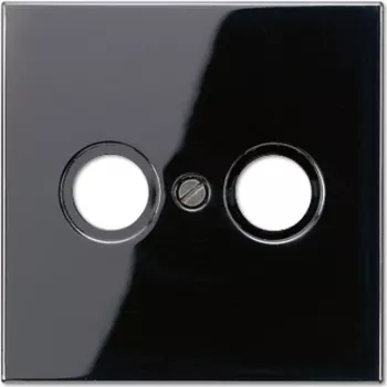 JUNG pārsega plāksne melna antenas kontaktligzdai LS 990 TV SW