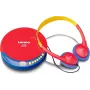Portatīvais CD atskaņotājs Lenco CD-021 Multicolor — pārnēsājams CD atskaņotājs audio atskaņošanai, darbojas ar baterijām vai maiņstrāvu