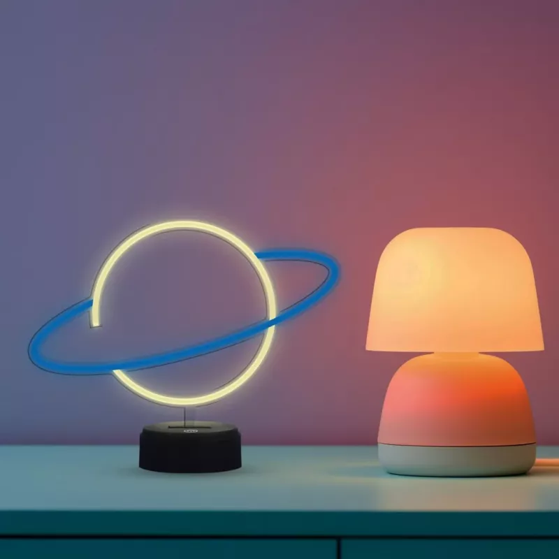 Manta SNL38BLT Style Neon Lights Planet dekoratīvā LED lampa