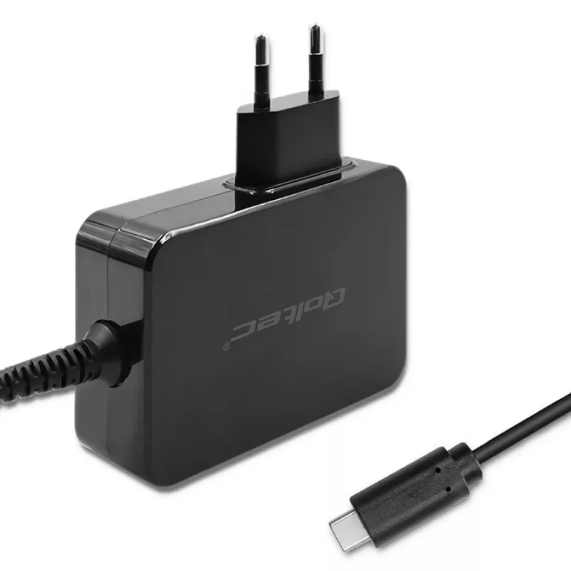 Qoltec PD 120W Turbo Fast Charger | 5-28V | 3-4.5A | USB-C | Melns
