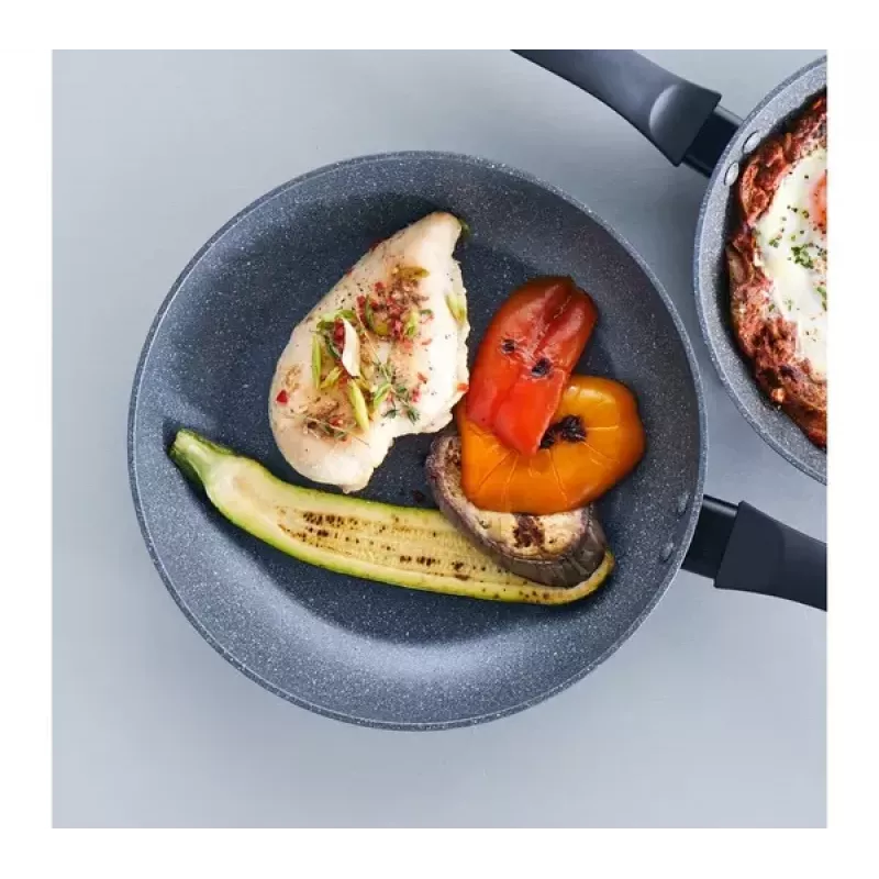 Piecu gabalu Russell Hobbs pannu komplekts Metallic Marble RH02814EU7 — nepiedegošs pārklājums, dažādi izmēri