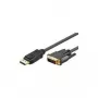 Goobay 2m DP/DVI DisplayPort kabelis ar zeltītiem savienotājiem